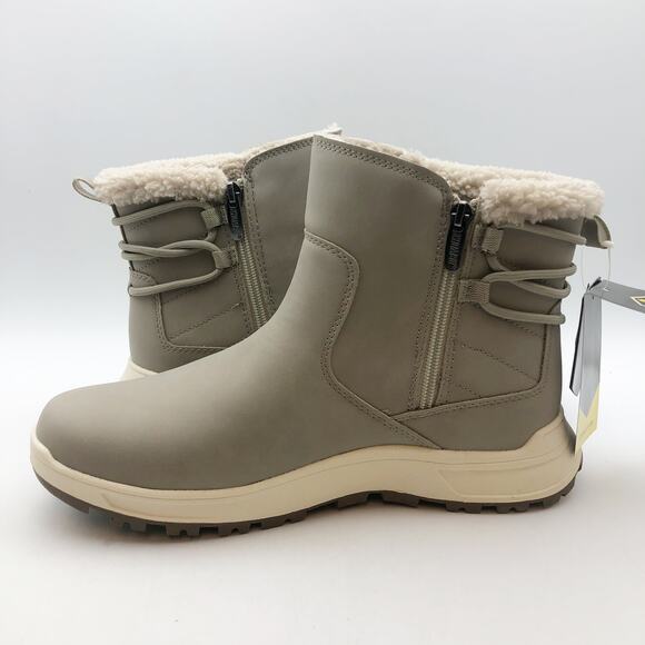 Khombu Womens Sarah Winter Boots Size 8 Taupe Grey Water Repellent Resistant NIB - Picture 5 of 10